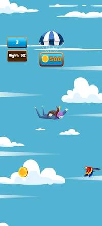 Скачать взломанную The Parachute [Много монет] MOD apk на Андроид