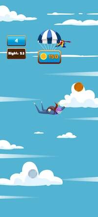 Скачать взломанную The Parachute [Много монет] MOD apk на Андроид