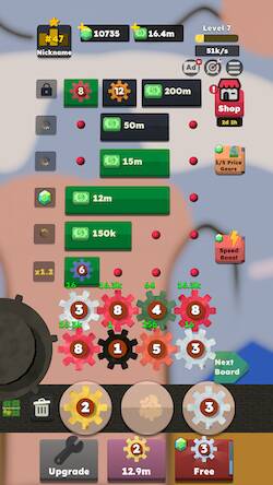 Скачать взломанную Idle Gear Factory Tycoon [Много денег] MOD apk на Андроид