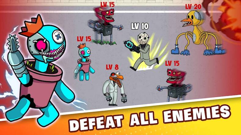 Скачать взломанную Toilet Monster Evolution [Бесплатные покупки] MOD apk на Андроид
