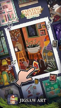 Скачать взломанную Painting puzzle : Jigsaw game [Много денег] MOD apk на Андроид