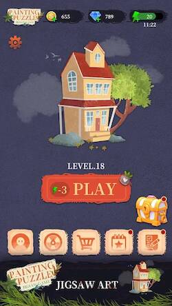 Скачать взломанную Painting puzzle : Jigsaw game [Много денег] MOD apk на Андроид