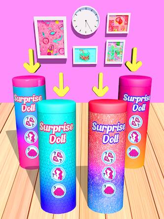 Скачать взломанную Color Reveal Suprise Doll Game [Много монет] MOD apk на Андроид