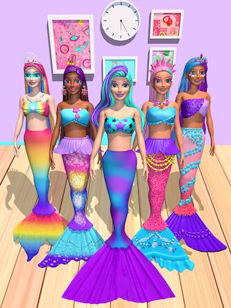 Скачать взломанную Color Reveal Suprise Doll Game [Много монет] MOD apk на Андроид
