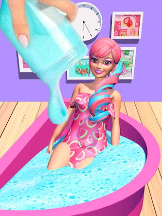 Скачать взломанную Color Reveal Suprise Doll Game [Много монет] MOD apk на Андроид