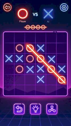 Скачать взломанную Крестики-нолики: игры на двоих [Мод меню] MOD apk на Андроид