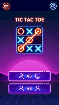 Скачать взломанную Крестики-нолики: игры на двоих [Мод меню] MOD apk на Андроид