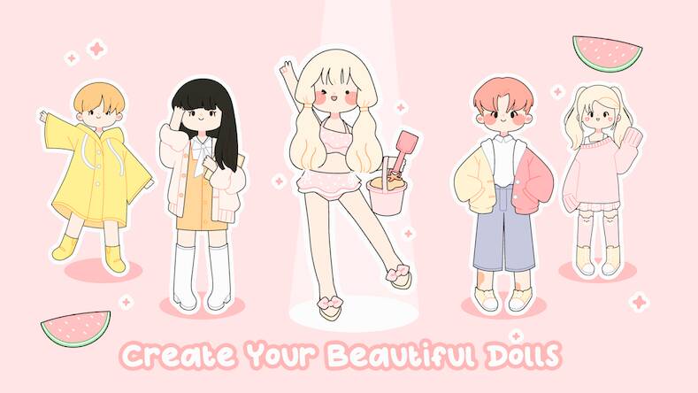 Скачать взломанную Lovely Doll : Dress Up Game [Мод меню] MOD apk на Андроид