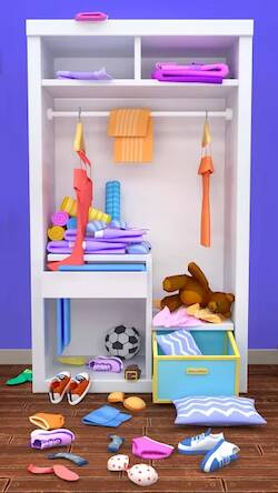 Скачать взломанную Fill the Closet: Organize Game [Много денег] MOD apk на Андроид