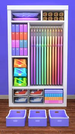 Скачать взломанную Fill the Closet: Organize Game [Много денег] MOD apk на Андроид