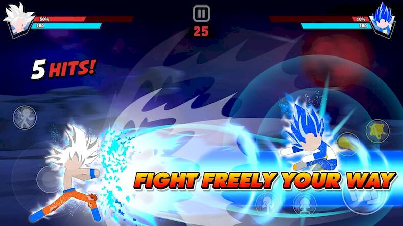 Скачать взломанную Stickman Battle Fight [Мод меню] MOD apk на Андроид