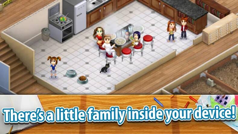 Скачать взломанную Virtual Families 2 [Много монет] MOD apk на Андроид