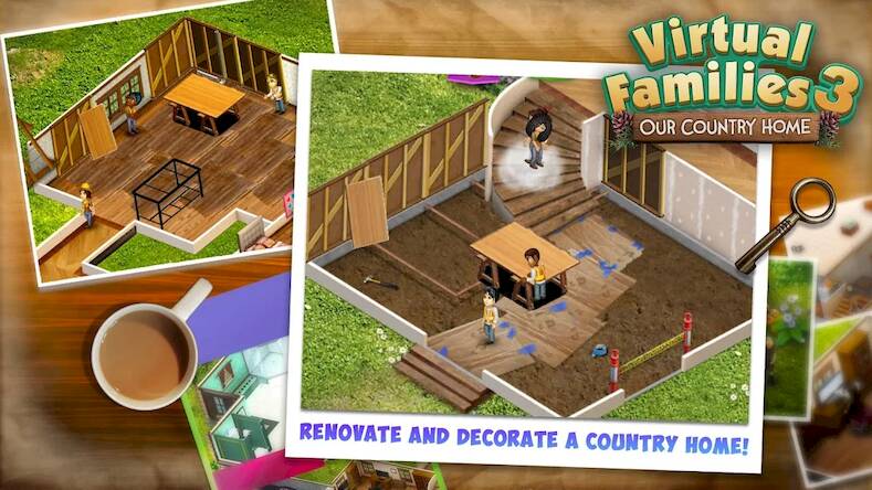 Скачать взломанную Virtual Families 3 [Бесплатные покупки] MOD apk на Андроид