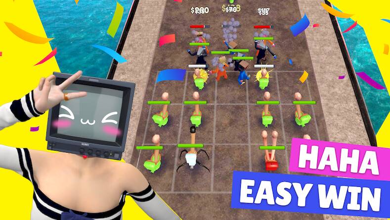 Скачать взломанную Cкибиди туалет: Merge & fight [Много денег] MOD apk на Андроид