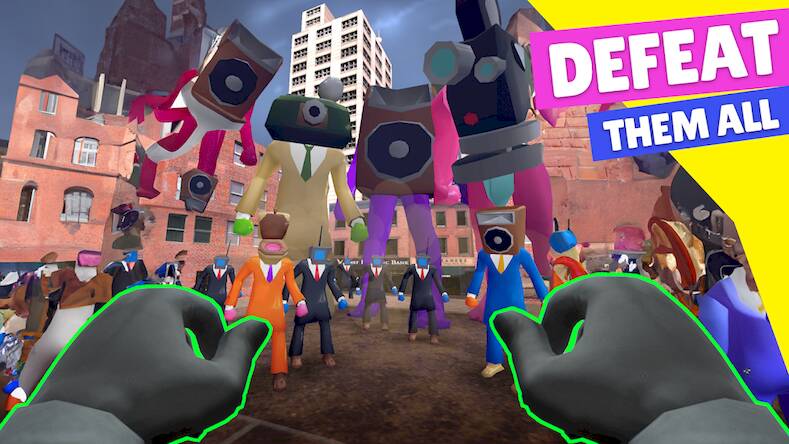 Скачать взломанную Cкибиди туалет: Merge & fight [Много денег] MOD apk на Андроид