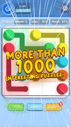 Скачать взломанную Linescap Crush:Connect The Dot [Много монет] MOD apk на Андроид