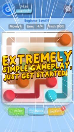 Скачать взломанную Linescap Crush:Connect The Dot [Много монет] MOD apk на Андроид