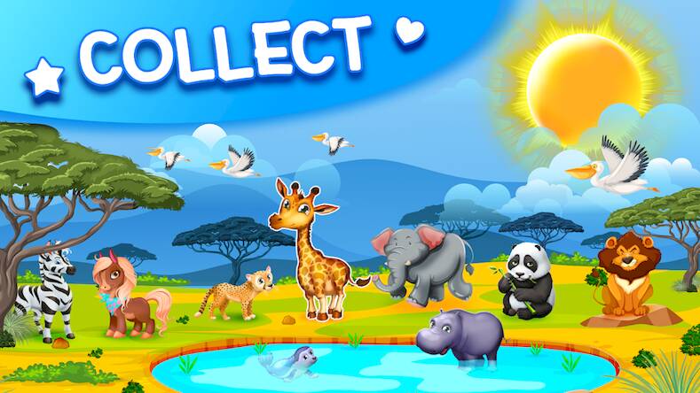 Скачать взломанную Merge Animals Zoo: Животные [Мод меню] MOD apk на Андроид