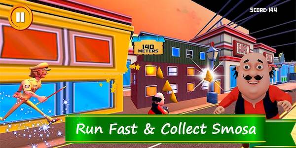 Скачать взломанную Motu Patlu Super Hero Skater [Мод меню] MOD apk на Андроид