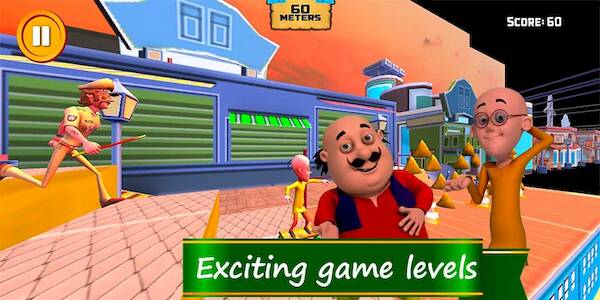 Скачать взломанную Motu Patlu Super Hero Skater [Мод меню] MOD apk на Андроид