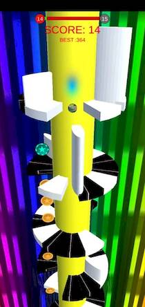 Скачать взломанную HELIX JUMP-PRO [Много денег] MOD apk на Андроид