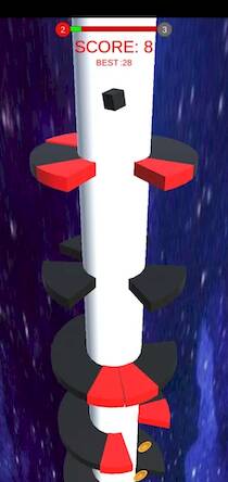 Скачать взломанную HELIX JUMP-PRO [Много денег] MOD apk на Андроид