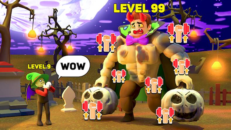 Скачать взломанную Lifting Hero 3D: Idle Muscle [Мод меню] MOD apk на Андроид