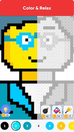 Скачать взломанную Pixelmania - Color by Number [Много денег] MOD apk на Андроид