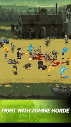Скачать взломанную Zombie Fighter: Hero Survival [Много денег] MOD apk на Андроид