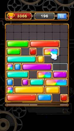 Скачать взломанную Sliding Gem - Falling Jewel Dr [Много монет] MOD apk на Андроид