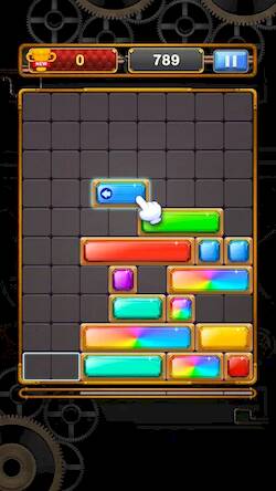 Скачать взломанную Sliding Gem - Falling Jewel Dr [Много монет] MOD apk на Андроид
