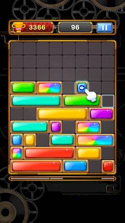 Скачать взломанную Sliding Gem - Falling Jewel Dr [Много монет] MOD apk на Андроид