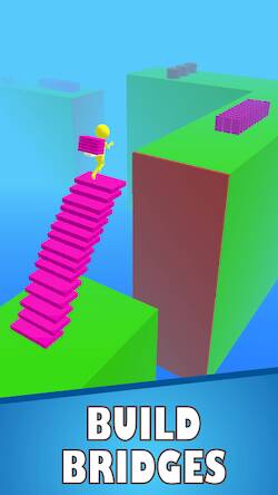 Скачать взломанную Bridge Stack Stair Run [Много денег] MOD apk на Андроид