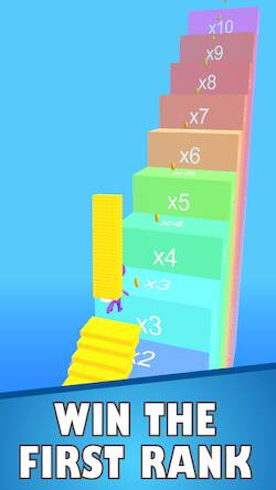 Скачать взломанную Bridge Stack Stair Run [Много денег] MOD apk на Андроид