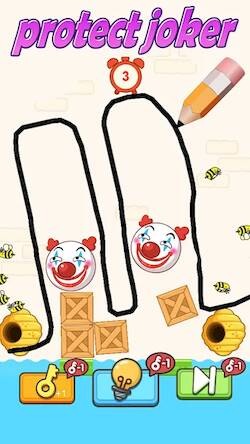 Скачать взломанную Joker Rescue - Draw to Save [Много монет] MOD apk на Андроид