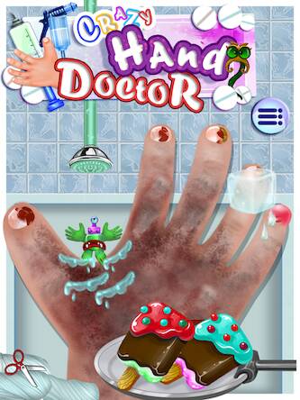 Скачать взломанную Crazy Hand Nail Doctor Surgery [Мод меню] MOD apk на Андроид