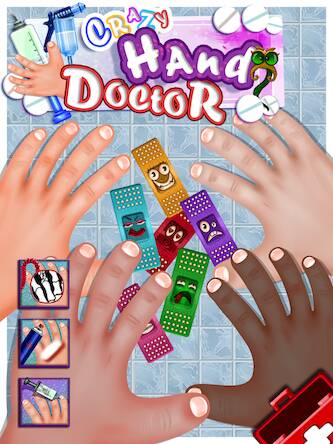Скачать взломанную Crazy Hand Nail Doctor Surgery [Мод меню] MOD apk на Андроид