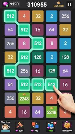 Скачать взломанную 2248-2048 головоломки [Мод меню] MOD apk на Андроид