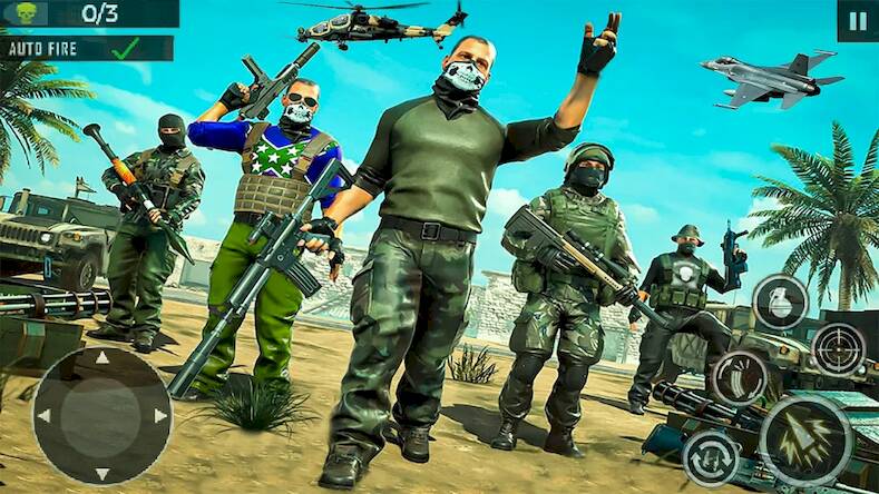 Скачать взломанную Real Commando Shooting Mission [Много денег] MOD apk на Андроид