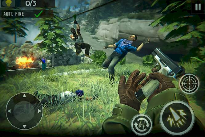 Скачать взломанную Real Commando Shooting Mission [Много денег] MOD apk на Андроид