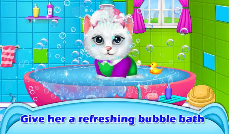 Скачать взломанную My Kitty Salon Makeover Games [Мод меню] MOD apk на Андроид