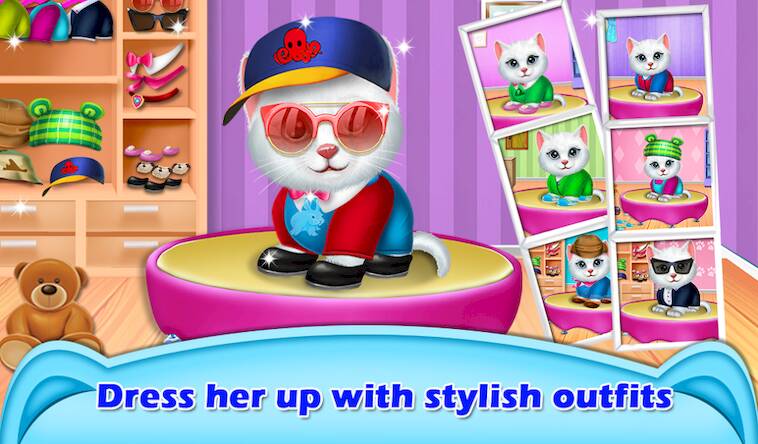Скачать взломанную My Kitty Salon Makeover Games [Мод меню] MOD apk на Андроид