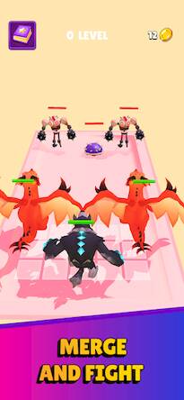 Скачать взломанную Animal Gun Run: Merge Monsters [Бесплатные покупки] MOD apk на Андроид