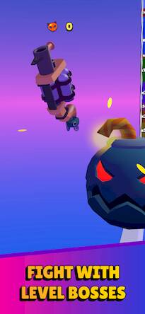 Скачать взломанную Animal Gun Run: Merge Monsters [Бесплатные покупки] MOD apk на Андроид