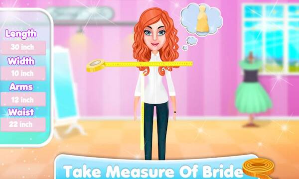 Скачать взломанную Wedding Dress Up Tailor Shop [Мод меню] MOD apk на Андроид