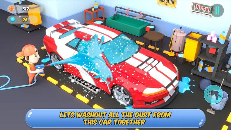 Скачать взломанную Автомеханик ремонту автомобиле [Много денег] MOD apk на Андроид