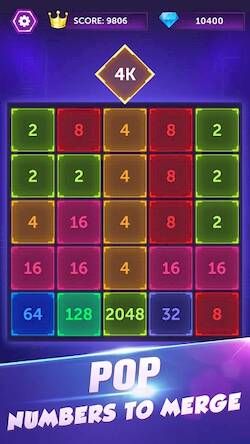 Скачать взломанную Diamond Magic 2048 [Мод меню] MOD apk на Андроид