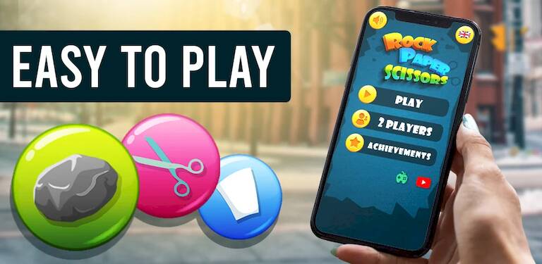 Скачать взломанную Rock Scissors Paper [Много денег] MOD apk на Андроид