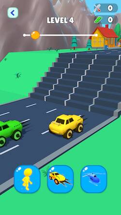 Скачать взломанную Shape Change - Transform Race [Много денег] MOD apk на Андроид