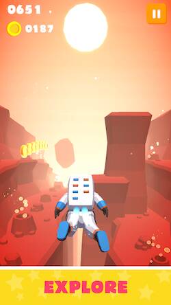 Скачать взломанную Mars Explorer: Infinite Run [Бесплатные покупки] MOD apk на Андроид